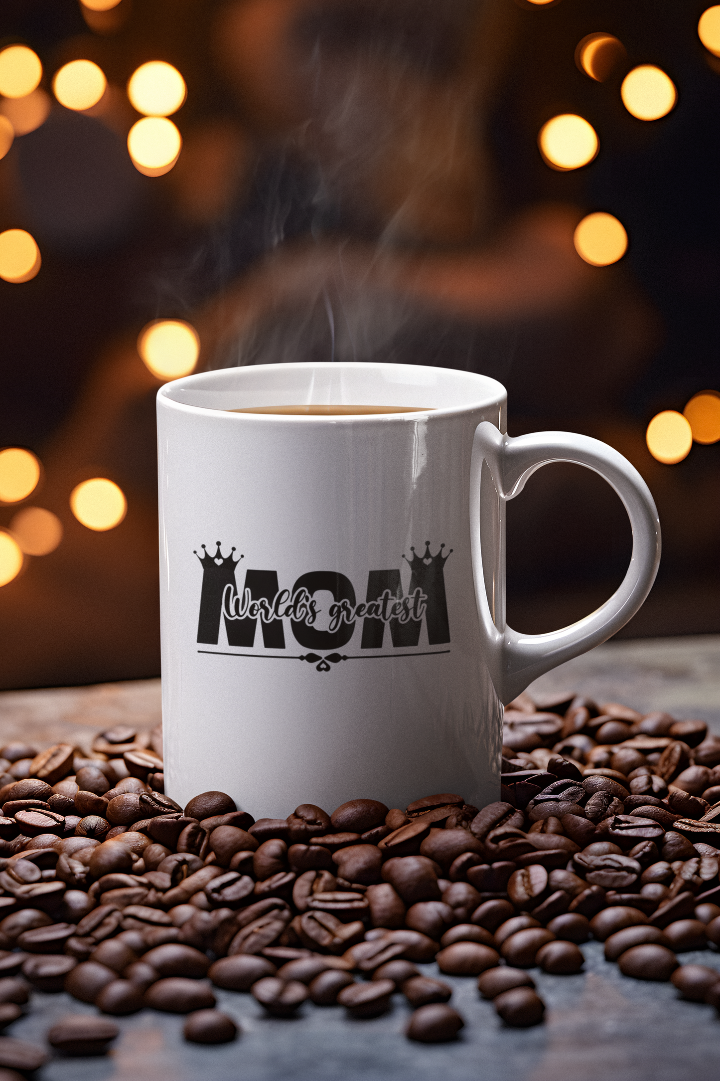 'World's Greatest Mom' Coffee Mug - White