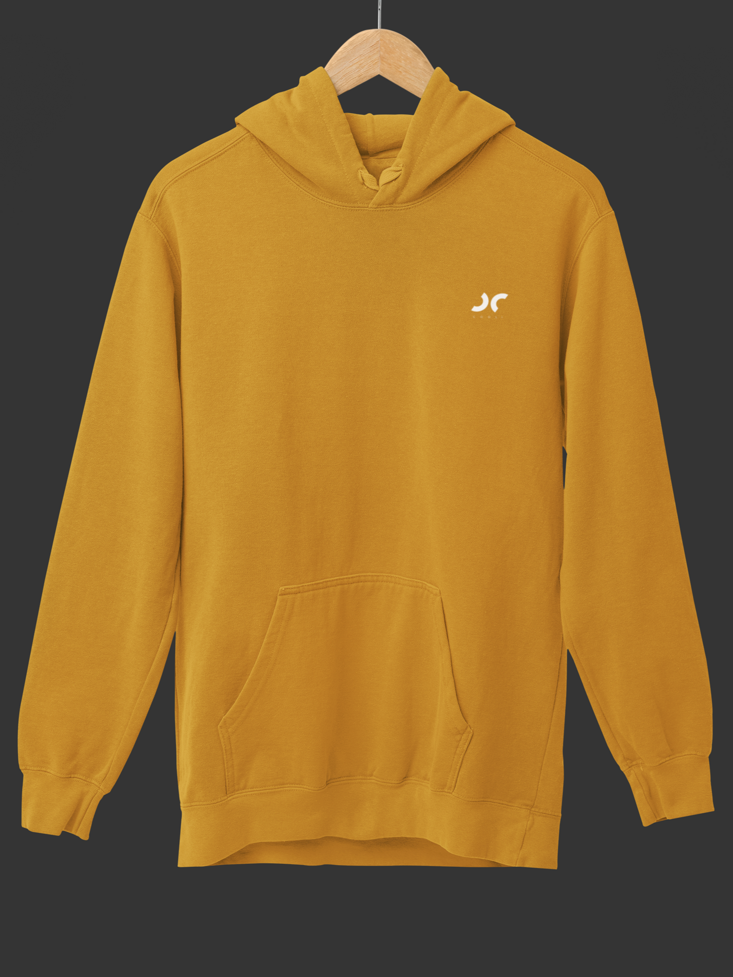 Cooli Minimalistic Unisex Hoodie - Mustard Yellow