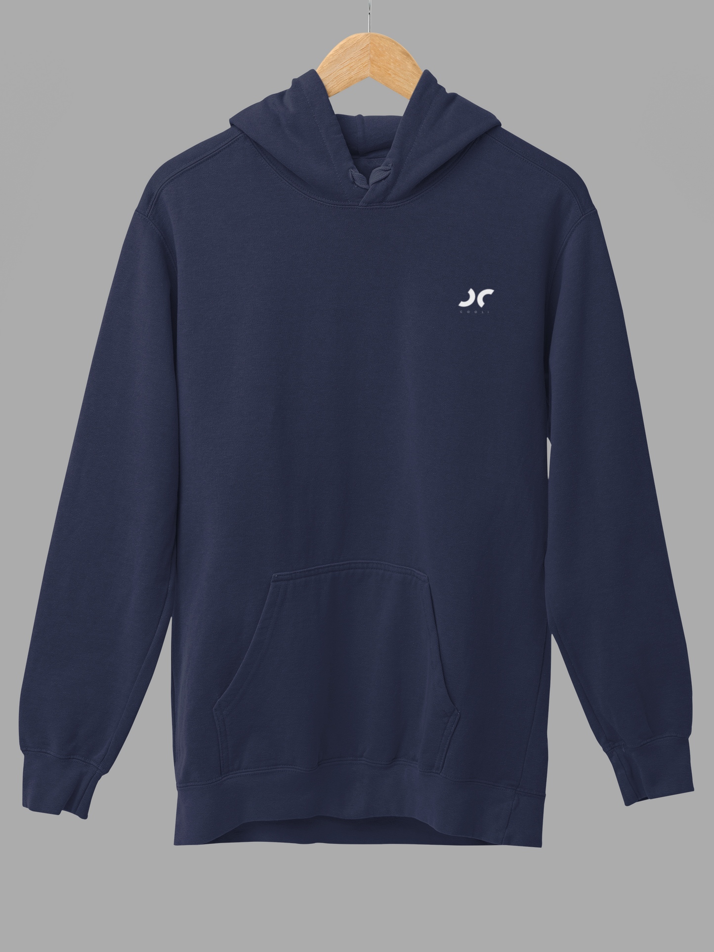 Cooli Minimalistic Unisex Hoodie - Navy Blue