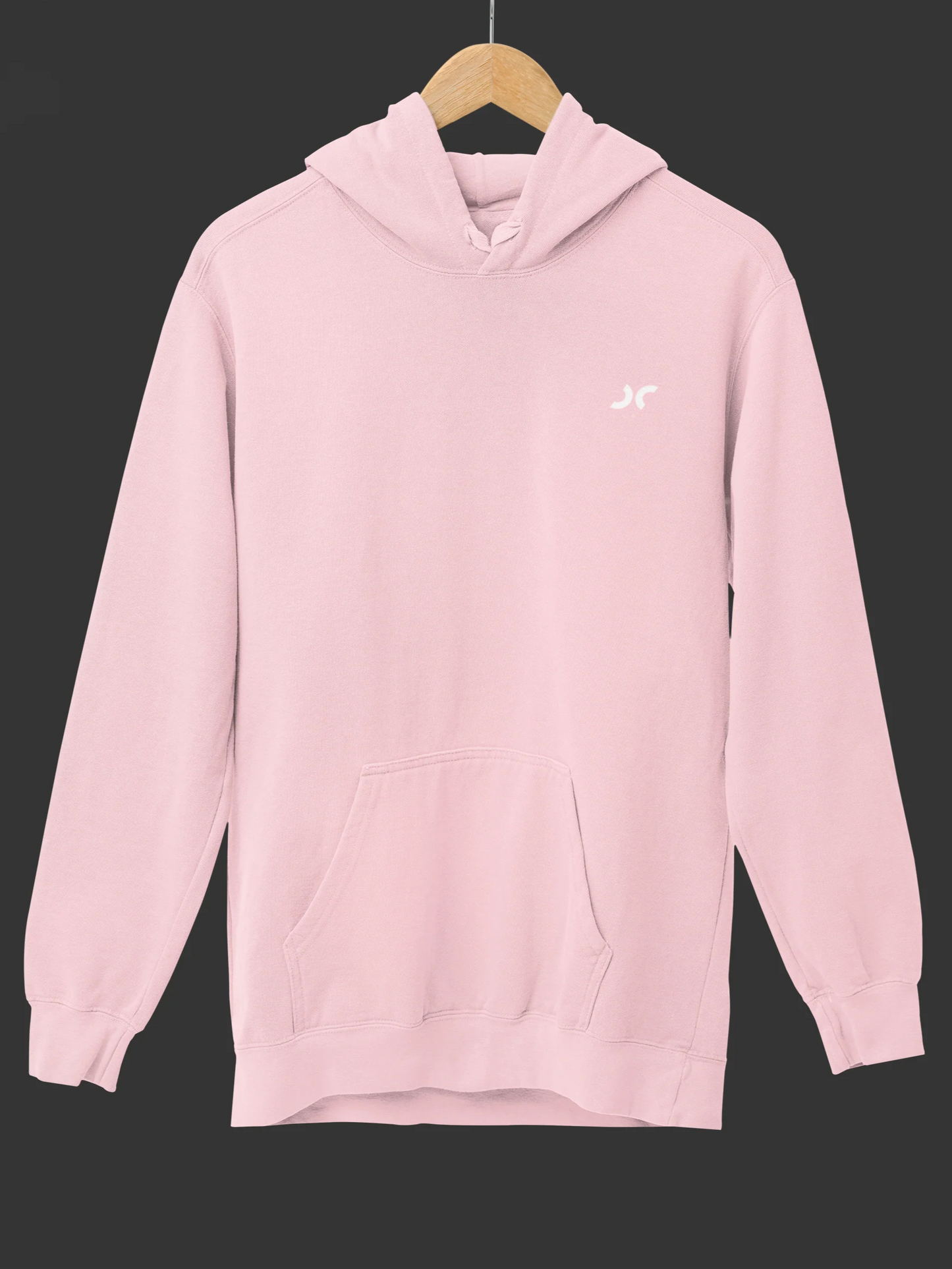 Cooli Minimalistic Unisex Hoodie - Light Pink