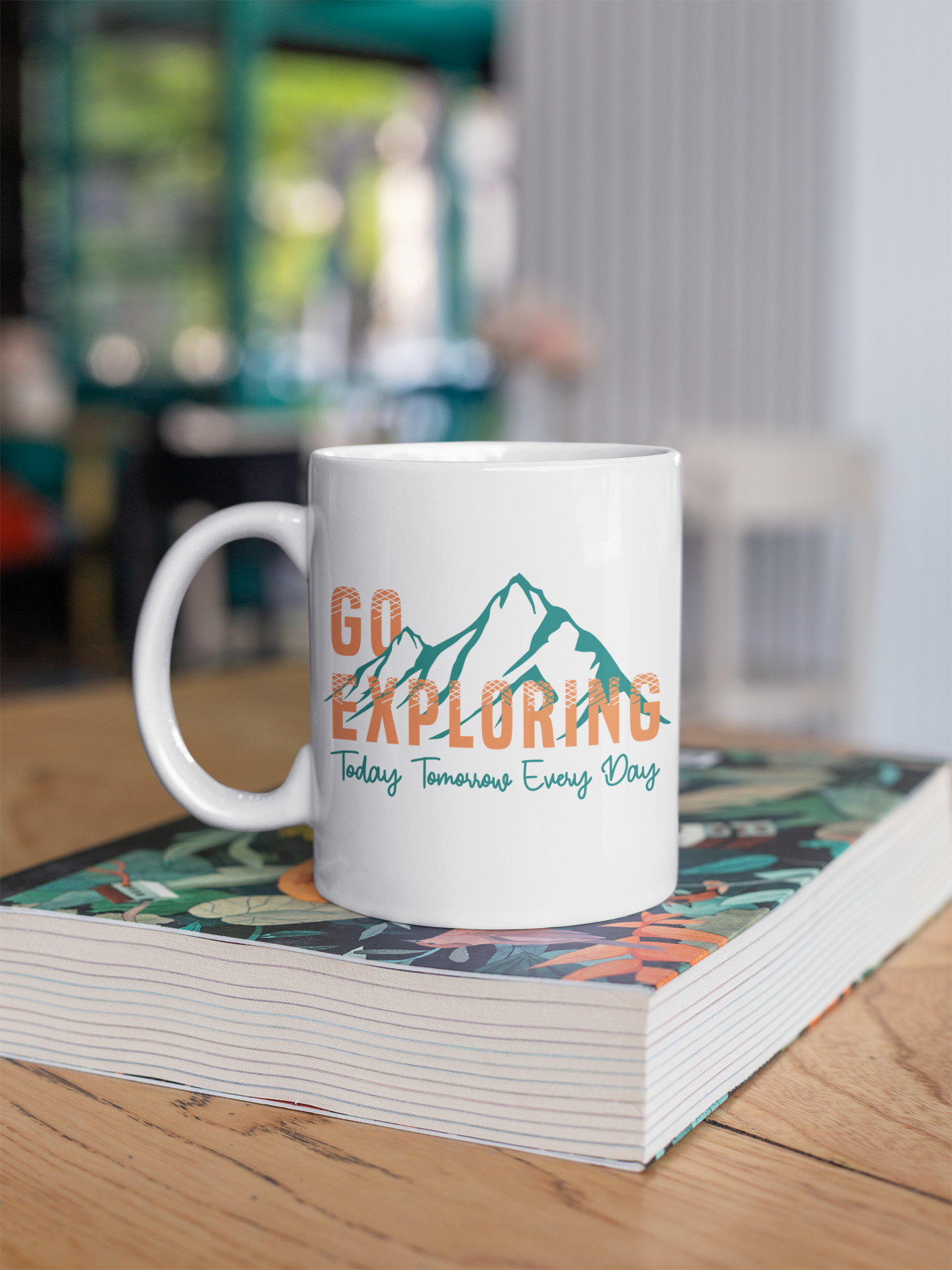 'Go exploring' Motivational Coffee Mug