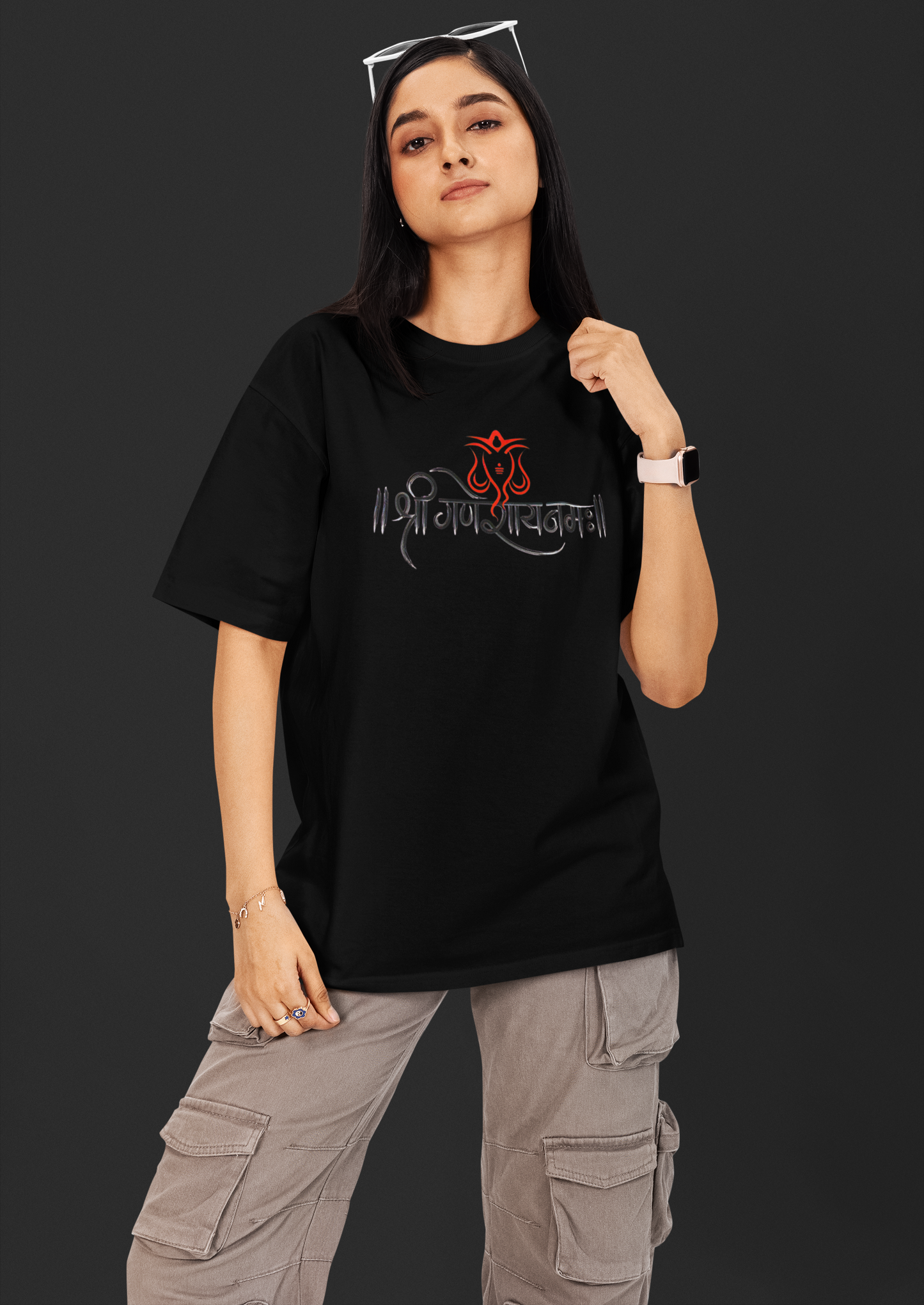 'Sri Ganesh' Oversized Unisex T-Shirt