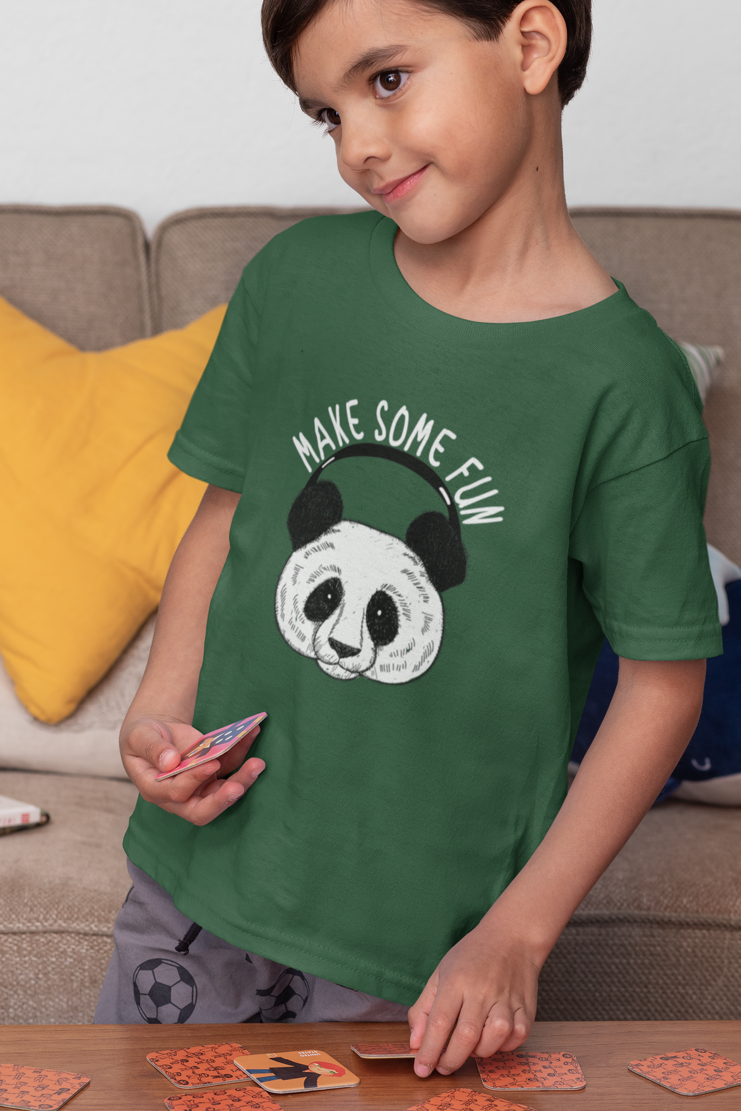 'Fun Panda' Extra Comfy Kids T shirt - 8 Colors