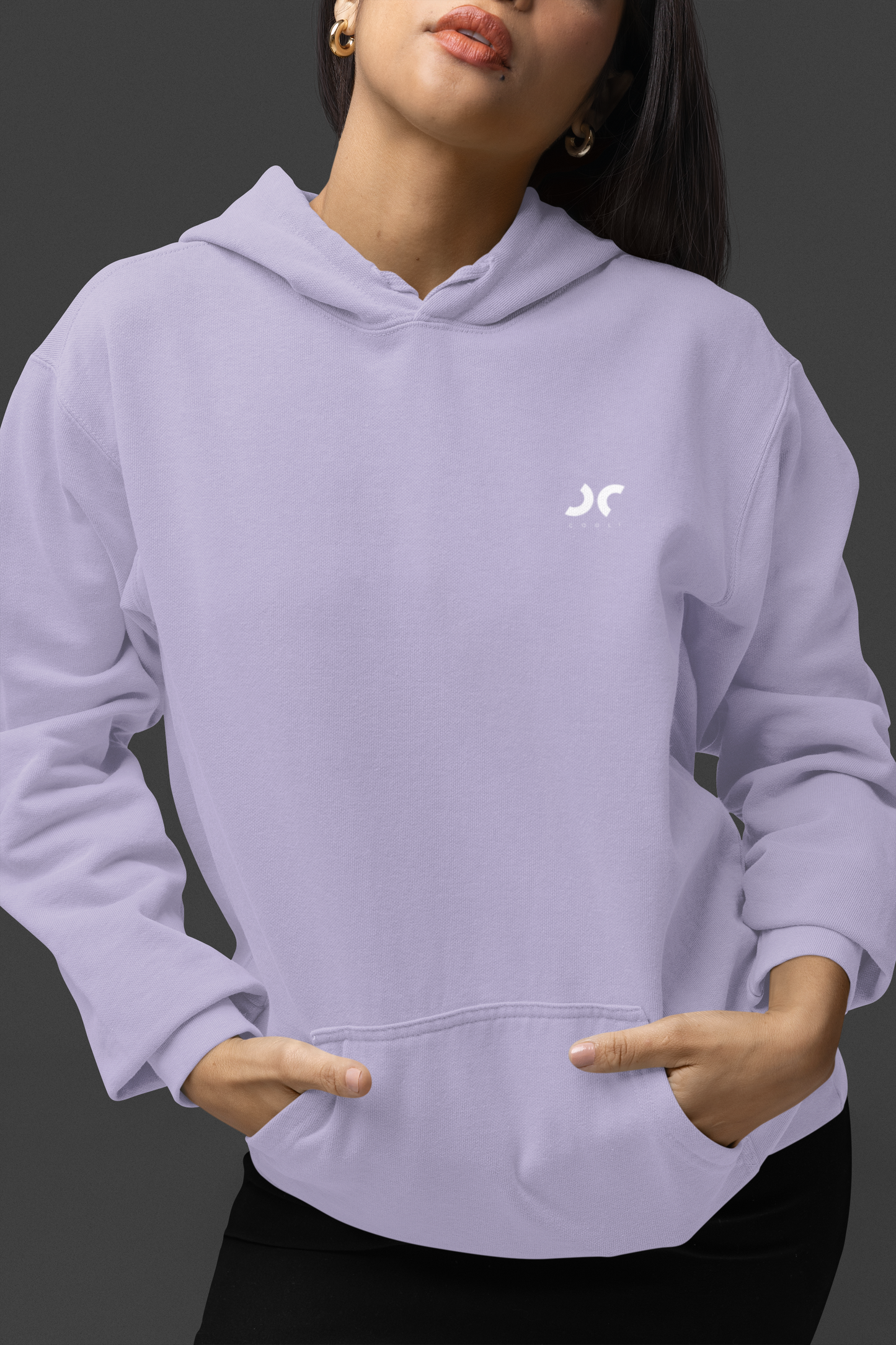 Cooli Minimalistic Unisex Hoodie - Lavender