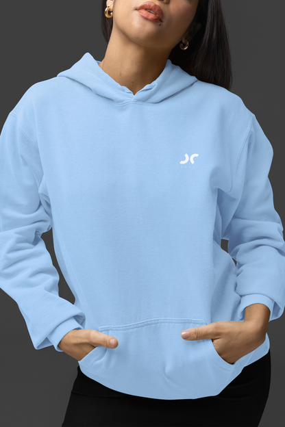 Cooli Minimalistic Unisex Hoodie - Baby Blue