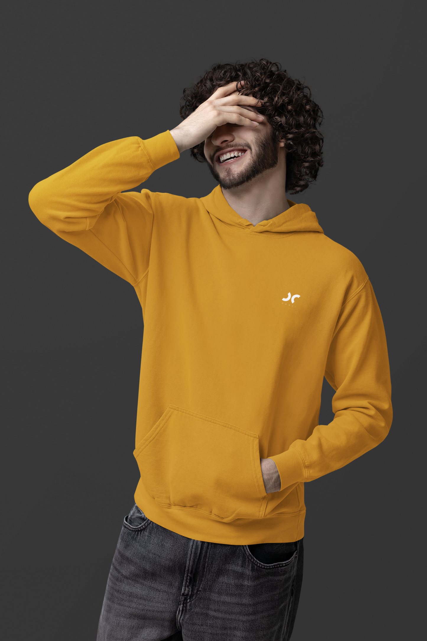 Cooli Minimalistic Unisex Hoodie - Mustard Yellow