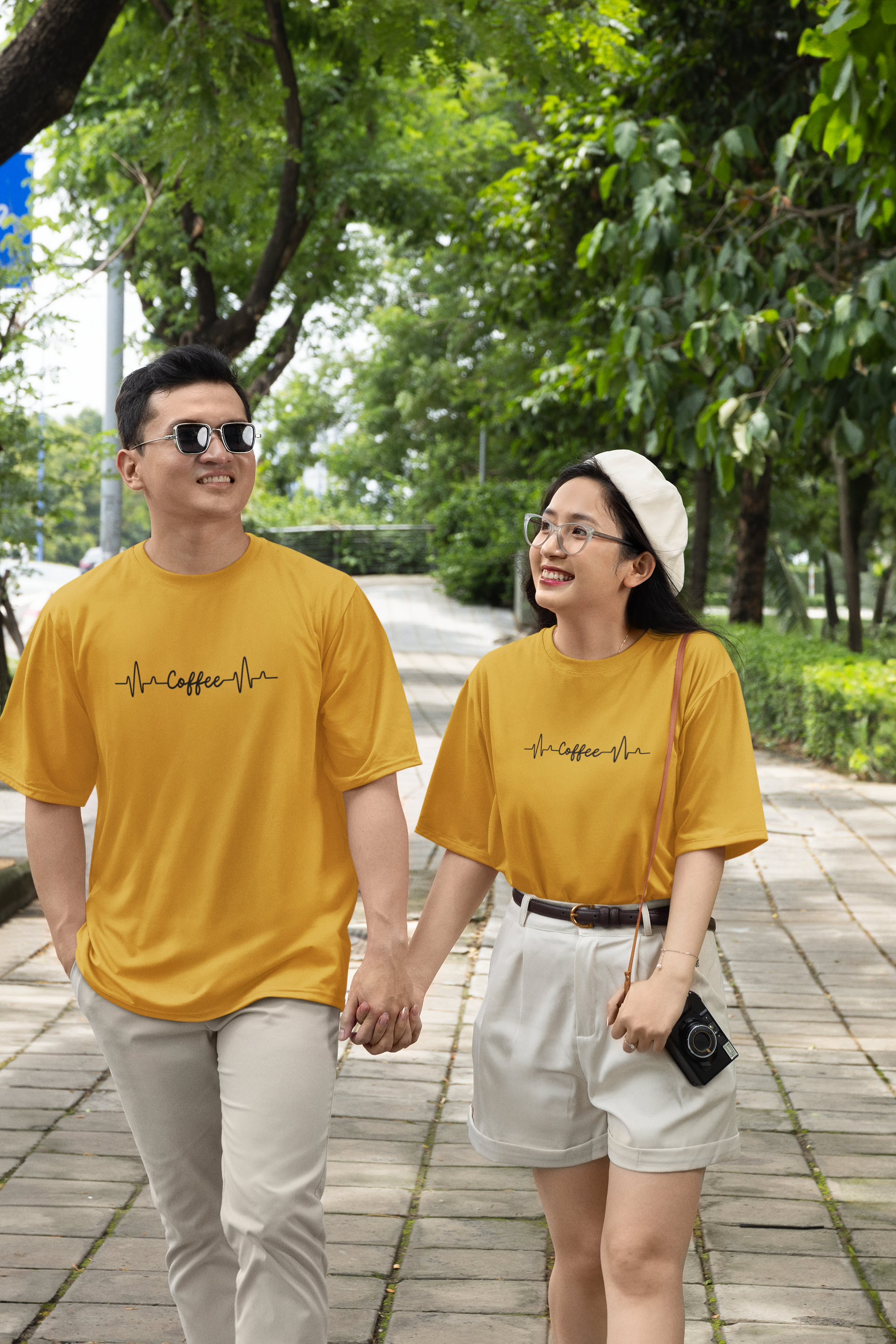 Coffee Heart Beat' Oversized Unisex T-Shirt - 6 Colors – Cooli Designs