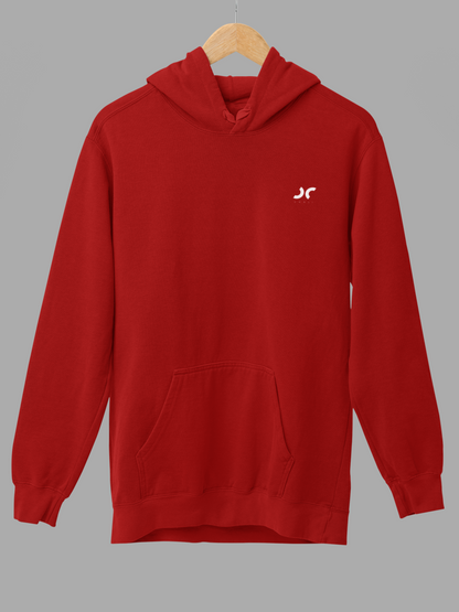 Cooli Minimalistic Unisex Hoodie - Red