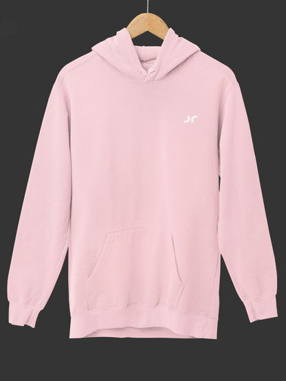 Cooli Minimalistic Unisex Hoodie - Light Pink